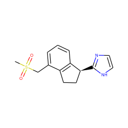 CS(=O)(=O)Cc1cccc2c1CC[C@@H]2c1ncc[nH]1 ZINC000040428802