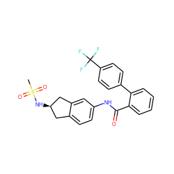 CS(=O)(=O)N[C@@H]1Cc2ccc(NC(=O)c3ccccc3-c3ccc(C(F)(F)F)cc3)cc2C1 ZINC000013471182