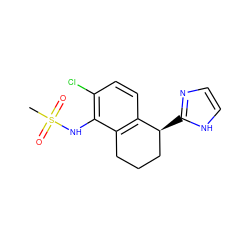 CS(=O)(=O)Nc1c(Cl)ccc2c1CCC[C@@H]2c1ncc[nH]1 ZINC000029046233