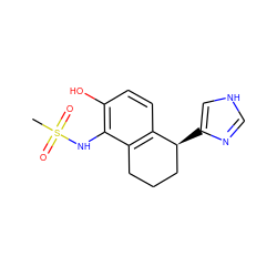 CS(=O)(=O)Nc1c(O)ccc2c1CCC[C@@H]2c1c[nH]cn1 ZINC000013580185