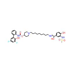 CS(=O)(=O)Nc1cc([C@@H](O)CNCCCCCCCCCN2CCC(OC(=O)Nc3ccccc3-c3cc(F)cc(F)c3O)CC2)ccc1O ZINC000169321646