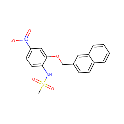 CS(=O)(=O)Nc1ccc([N+](=O)[O-])cc1OCc1ccc2ccccc2c1 ZINC000035323813