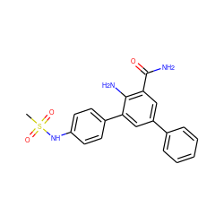 CS(=O)(=O)Nc1ccc(-c2cc(-c3ccccc3)cc(C(N)=O)c2N)cc1 ZINC000028703768