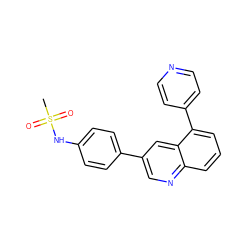 CS(=O)(=O)Nc1ccc(-c2cnc3cccc(-c4ccncc4)c3c2)cc1 ZINC000028957621