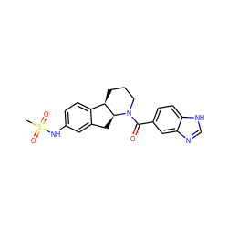 CS(=O)(=O)Nc1ccc2c(c1)C[C@H]1[C@@H]2CCCN1C(=O)c1ccc2[nH]cnc2c1 ZINC000117624097