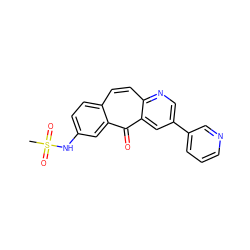 CS(=O)(=O)Nc1ccc2ccc3ncc(-c4cccnc4)cc3c(=O)c2c1 ZINC000034842322