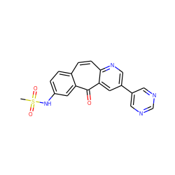 CS(=O)(=O)Nc1ccc2ccc3ncc(-c4cncnc4)cc3c(=O)c2c1 ZINC000034842327