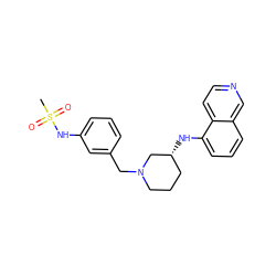 CS(=O)(=O)Nc1cccc(CN2CCC[C@@H](Nc3cccc4cnccc34)C2)c1 ZINC000114332330