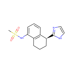 CS(=O)(=O)Nc1cccc2c1CCC[C@@H]2c1ncc[nH]1 ZINC000029046384