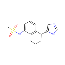 CS(=O)(=O)Nc1cccc2c1CCC[C@H]2c1cnc[nH]1 ZINC000000008646