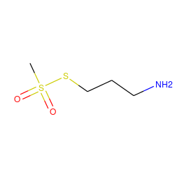 CS(=O)(=O)SCCCN ZINC000002379101