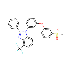 CS(=O)(=O)c1cccc(Oc2cccc(-n3c(-c4ccccc4)nc4c(C(F)(F)F)cccc43)c2)c1 ZINC000045340013