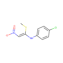 CS/C(=C\[N+](=O)[O-])Nc1ccc(Cl)cc1 ZINC000005211179