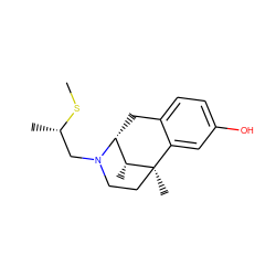 CS[C@@H](C)CN1CC[C@]2(C)c3cc(O)ccc3C[C@@H]1[C@H]2C ZINC000100796935