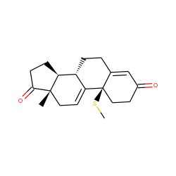 CS[C@]12CCC(=O)C=C1CC[C@@H]1C2=CC[C@]2(C)C(=O)CC[C@@H]12 ZINC000013746600