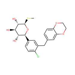 CS[C@H]1O[C@@H](c2ccc(Cl)c(Cc3ccc4c(c3)OCCO4)c2)[C@H](O)[C@@H](O)[C@@H]1O ZINC000142235005