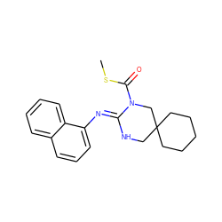 CSC(=O)N1CC2(CCCCC2)CN/C1=N\c1cccc2ccccc12 ZINC000049573636