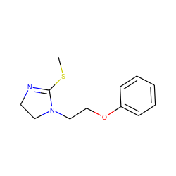 CSC1=NCCN1CCOc1ccccc1 ZINC000000174717