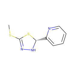 CSC1=NN[C@@H](c2ccccn2)S1 ZINC000000127334