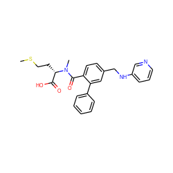 CSCC[C@@H](C(=O)O)N(C)C(=O)c1ccc(CNc2cccnc2)cc1-c1ccccc1 ZINC000013781632