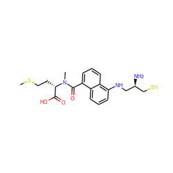 CSCC[C@@H](C(=O)O)N(C)C(=O)c1cccc2c(NC[C@@H](N)CS)cccc12 ZINC000013762260