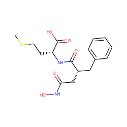 CSCC[C@@H](NC(=O)[C@@H](CC(=O)NO)Cc1ccccc1)C(=O)O ZINC000026568744