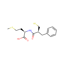 CSCC[C@@H](NC(=O)[C@@H](CS)Cc1ccccc1)C(=O)O ZINC000026479174