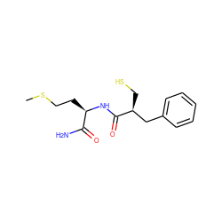 CSCC[C@@H](NC(=O)[C@@H](CS)Cc1ccccc1)C(N)=O ZINC000026497339