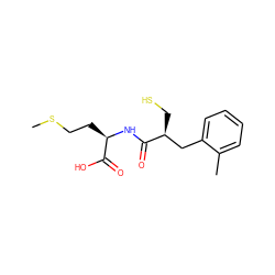 CSCC[C@@H](NC(=O)[C@@H](CS)Cc1ccccc1C)C(=O)O ZINC000026497348