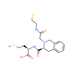 CSCC[C@@H](NC(=O)[C@@H]1Cc2ccccc2CN1CC(=O)NCCS)C(=O)O ZINC000026641440