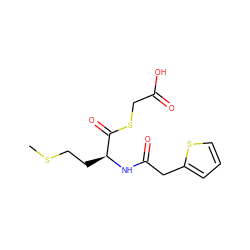 CSCC[C@H](NC(=O)Cc1cccs1)C(=O)SCC(=O)O ZINC000473131286