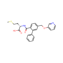 CSCC[C@H](NC(=O)c1ccc(COc2cccnc2)cc1-c1ccccc1)C(=O)O ZINC000013781615