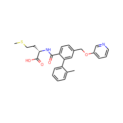 CSCC[C@H](NC(=O)c1ccc(COc2cccnc2)cc1-c1ccccc1C)C(=O)O ZINC000013800682