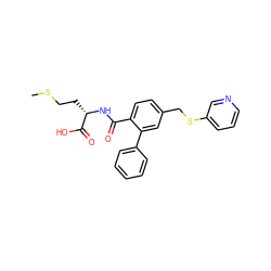 CSCC[C@H](NC(=O)c1ccc(CSc2cccnc2)cc1-c1ccccc1)C(=O)O ZINC000013781616