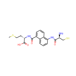 CSCC[C@H](NC(=O)c1cccc2c(NC(=O)[C@@H](N)CS)cccc12)C(=O)O ZINC000013762276