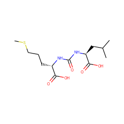 CSCCC[C@H](NC(=O)N[C@@H](CC(C)C)C(=O)O)C(=O)O ZINC000045347437