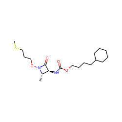 CSCCCON1C(=O)[C@@H](NC(=O)OCCCCC2CCCCC2)[C@@H]1C ZINC001772588576