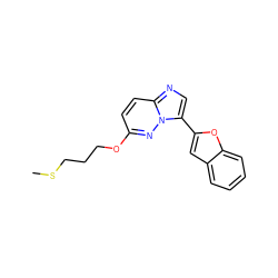 CSCCCOc1ccc2ncc(-c3cc4ccccc4o3)n2n1 ZINC000205046931