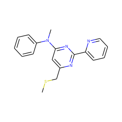 CSCc1cc(N(C)c2ccccc2)nc(-c2ccccn2)n1 ZINC000003105270