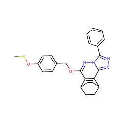 CSOc1ccc(COc2nn3c(-c4ccccc4)nnc3c3c2C2CCC3CC2)cc1 ZINC000028122885