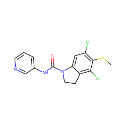 CSc1c(Cl)cc2c(c1Cl)CCN2C(=O)Nc1cccnc1 ZINC000013779438