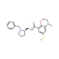 CSc1cc(C(=O)NC[C@H]2CCCN2Cc2ccccc2)c2c(c1)N(C)CCO2 ZINC000003813508