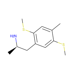 CSc1cc(C[C@@H](C)N)c(SC)cc1C ZINC000037627723