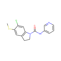 CSc1cc2c(cc1Cl)N(C(=O)Nc1cccnc1)CC2 ZINC000000019469