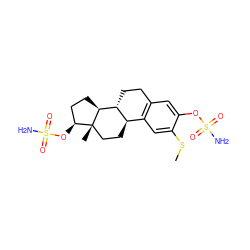 CSc1cc2c(cc1OS(N)(=O)=O)CC[C@@H]1[C@@H]2CC[C@]2(C)[C@@H](OS(N)(=O)=O)CC[C@@H]12 ZINC000035079707