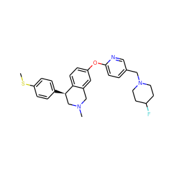 CSc1ccc([C@@H]2CN(C)Cc3cc(Oc4ccc(CN5CCC(F)CC5)cn4)ccc32)cc1 ZINC000028827086