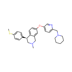 CSc1ccc([C@@H]2CN(C)Cc3cc(Oc4ccc(CN5CCCCC5)nc4)ccc32)cc1 ZINC000028827080