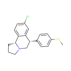 CSc1ccc([C@@H]2CN3CCC[C@@H]3c3ccc(Cl)cc32)cc1 ZINC000026669354