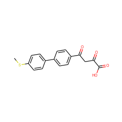 CSc1ccc(-c2ccc(C(=O)CC(=O)C(=O)O)cc2)cc1 ZINC000028222211