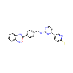 CSc1ccc(-c2ccnc(NCc3ccc(C(=O)Nc4ccccc4N)cc3)n2)cn1 ZINC000040935650